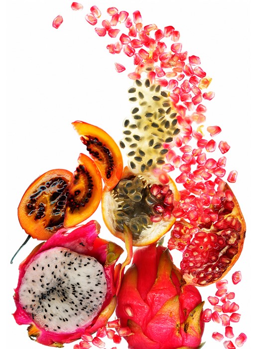 Food fotografie van doorgesneden fruit